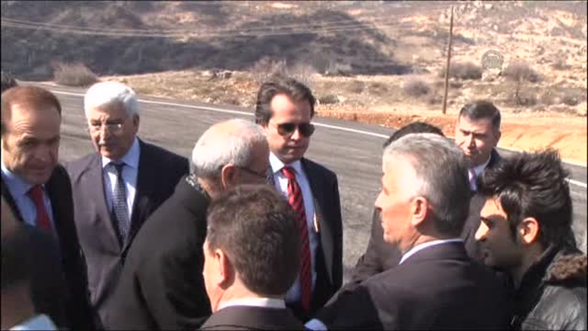 Ulaştırma, Denizcilik ve Haberleşme Bakanı Elvan, Başyayla\'da -