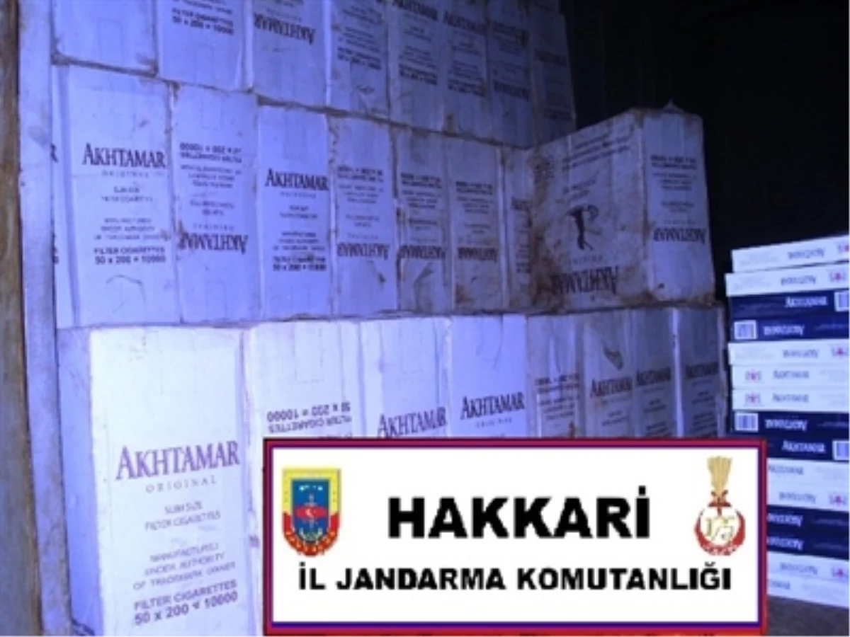 Şemdinli\'de 45 Bin 500 Paket Kaçak Sigara Ele Geçirildi