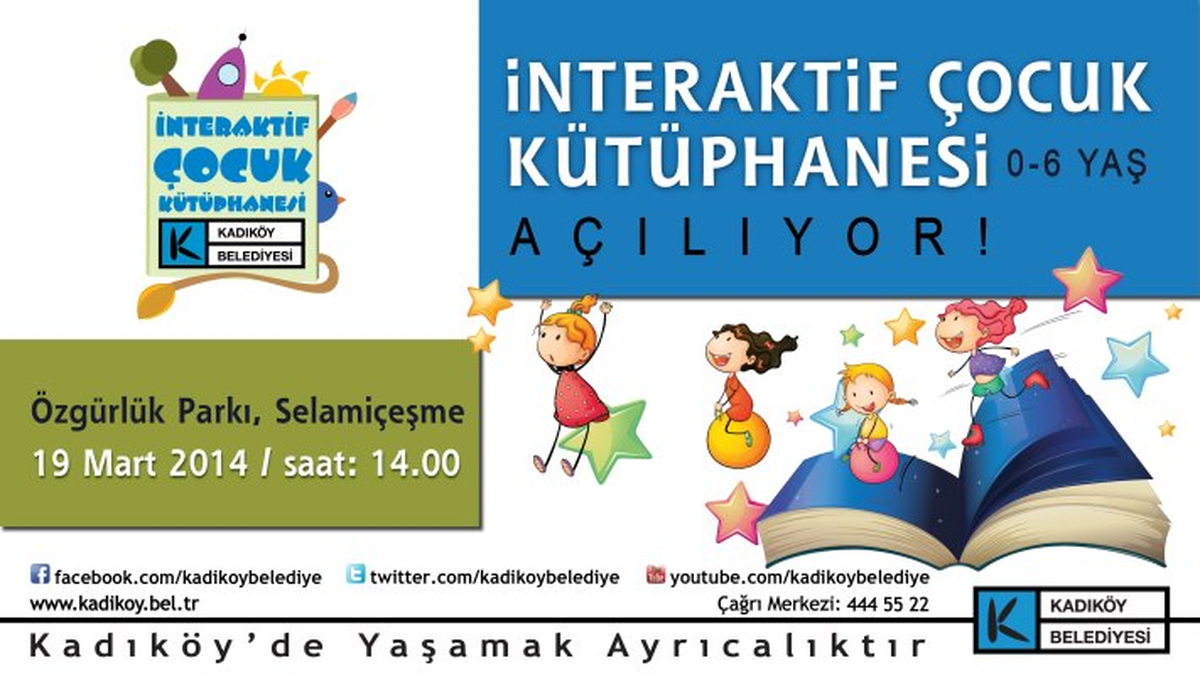Türkiye\'nin İlk İnteraktif Çocuk Kütüphanesi Kadıköy\'de