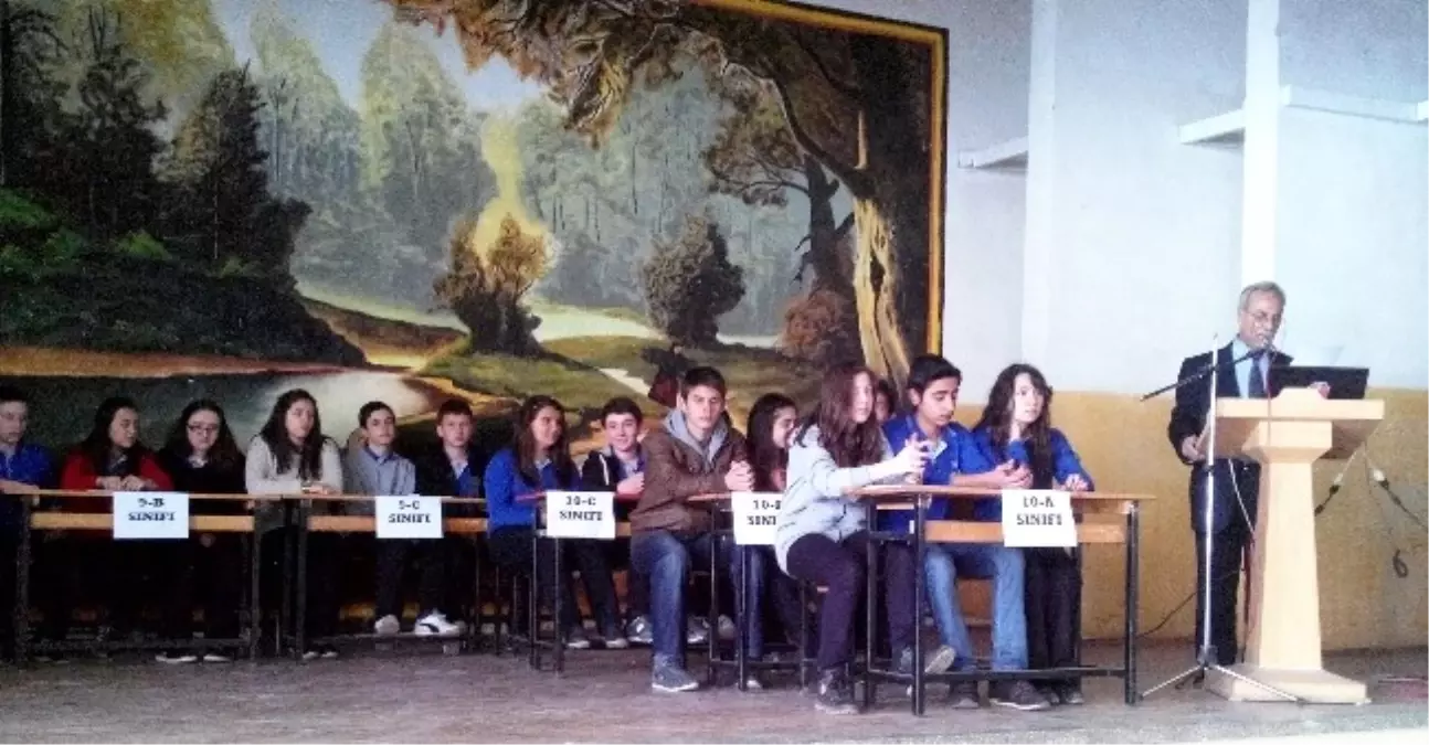 Gediz Fen Lisesi "İstiklal Marşımız ve Mehmet Akif Ersoy" Bilgi Yarışması Düzenledi