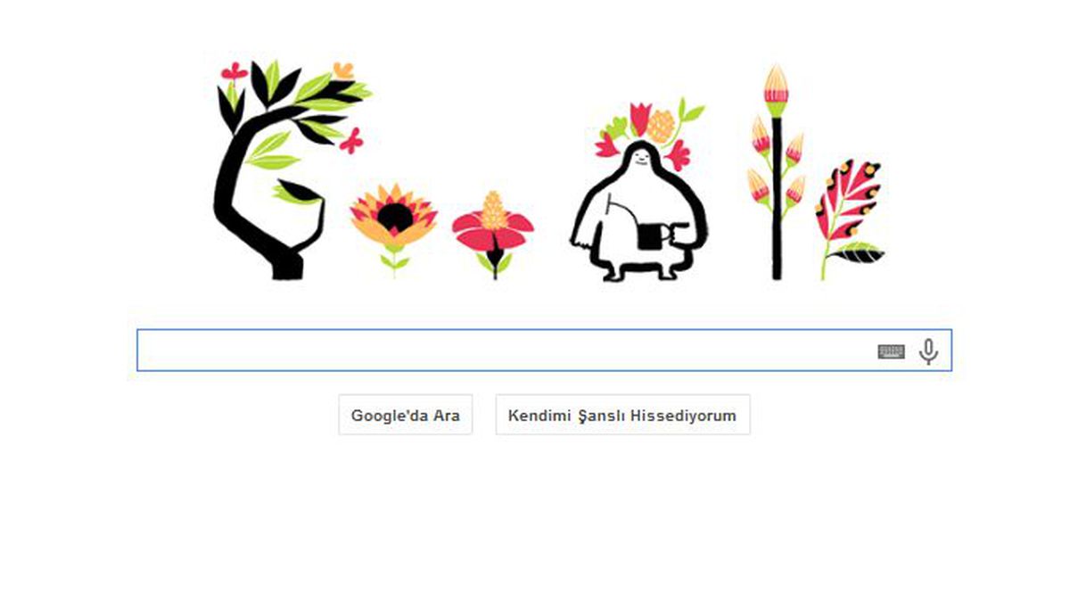 İlkbahar Ekinoksu Doodle Oldu