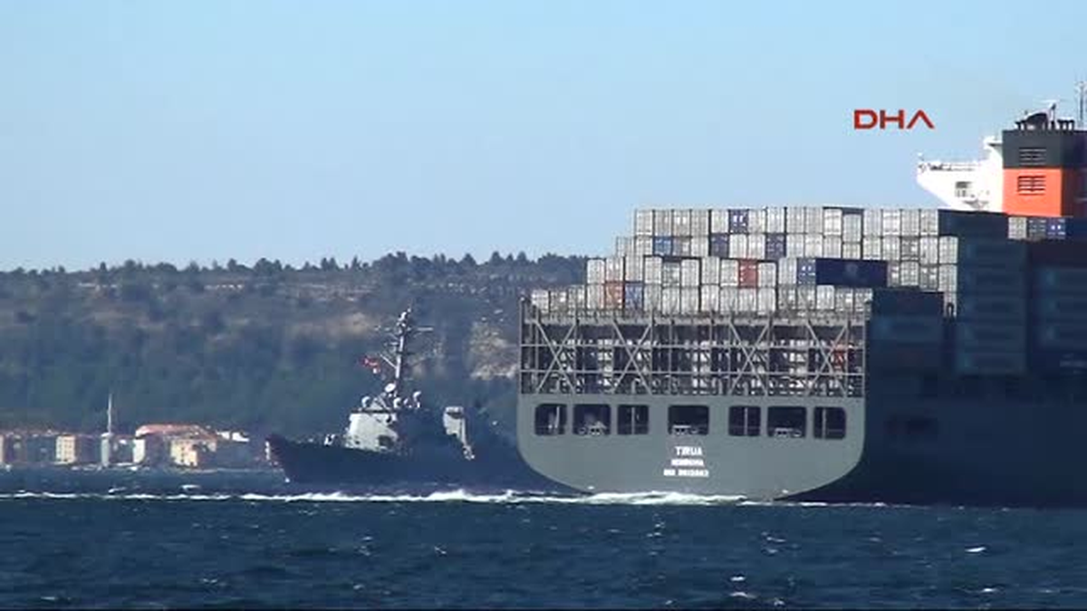 Uss Truxtun\', Karadeniz\'den Döndü