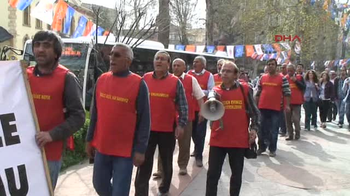 Kentsel Dönüşüme Ranstal Dönüşüm Pankartlı Protesto