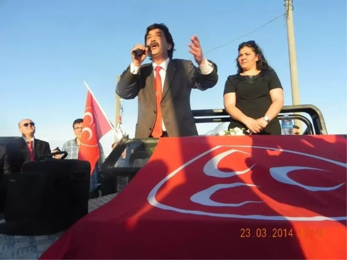 MHP Çeşmealtı\'nda Büro Açtı, Miting Yaptı