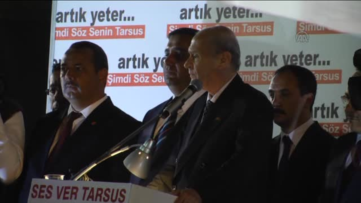 MHP Genel Başkanı Bahçeli Tarsus\'ta