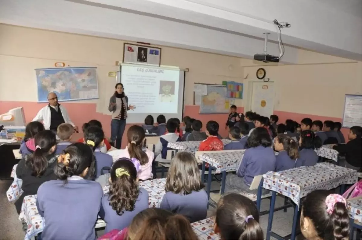 Çat İlkokulu Öğrencilerine Diş Taraması