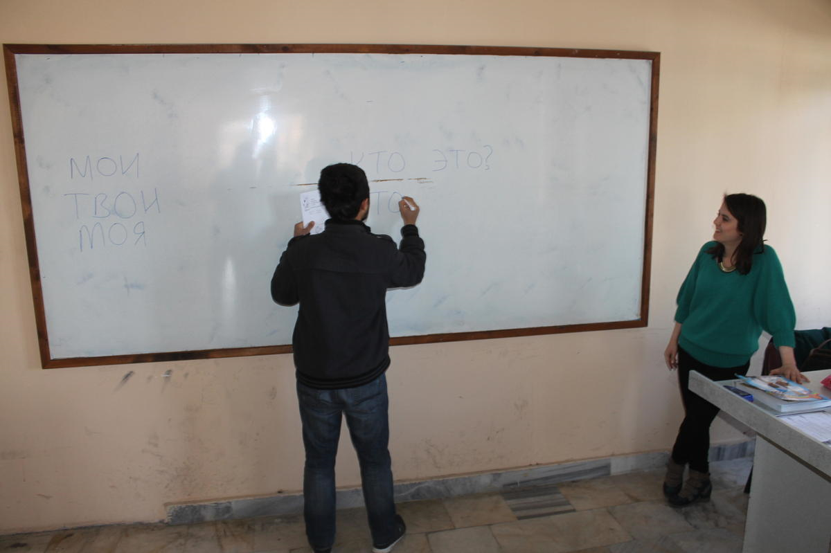 Gaziantep Üniversitesi Öğrencileri Rusça Dersi Alıyor