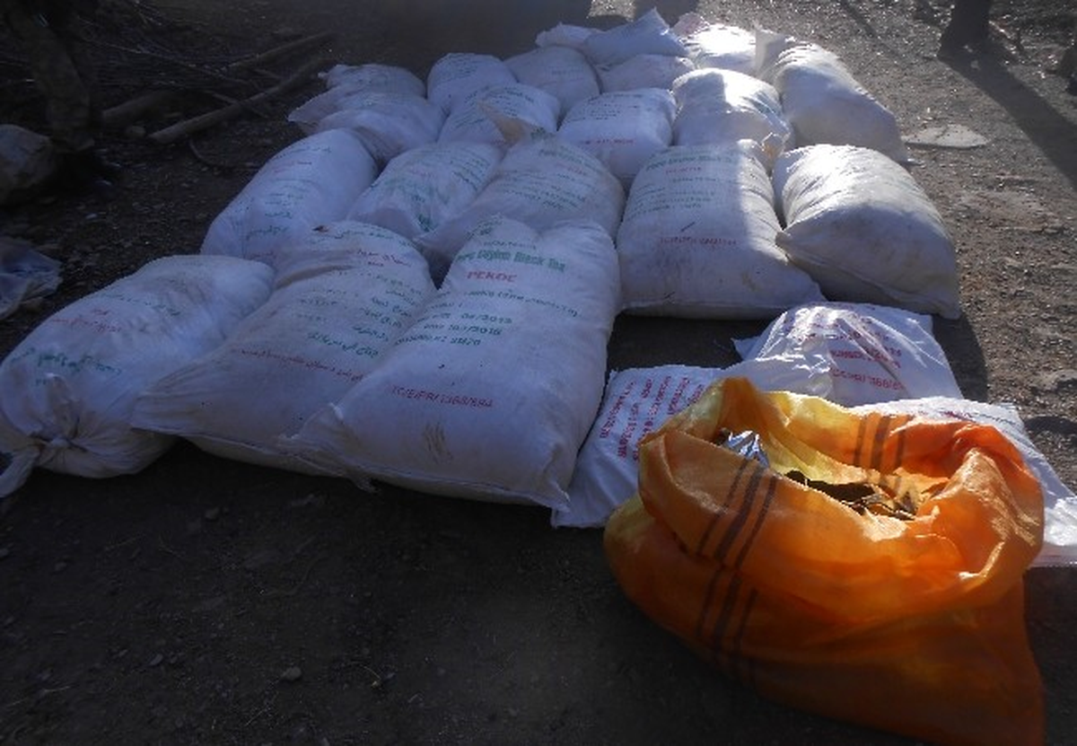 Hakkari\'de 565 Kilo Kaçak Çay Ele Geçirildi