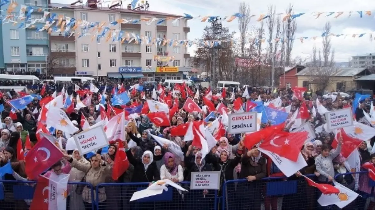 AK Parti Kağızman\'da Seçim Mitingini Yaptı