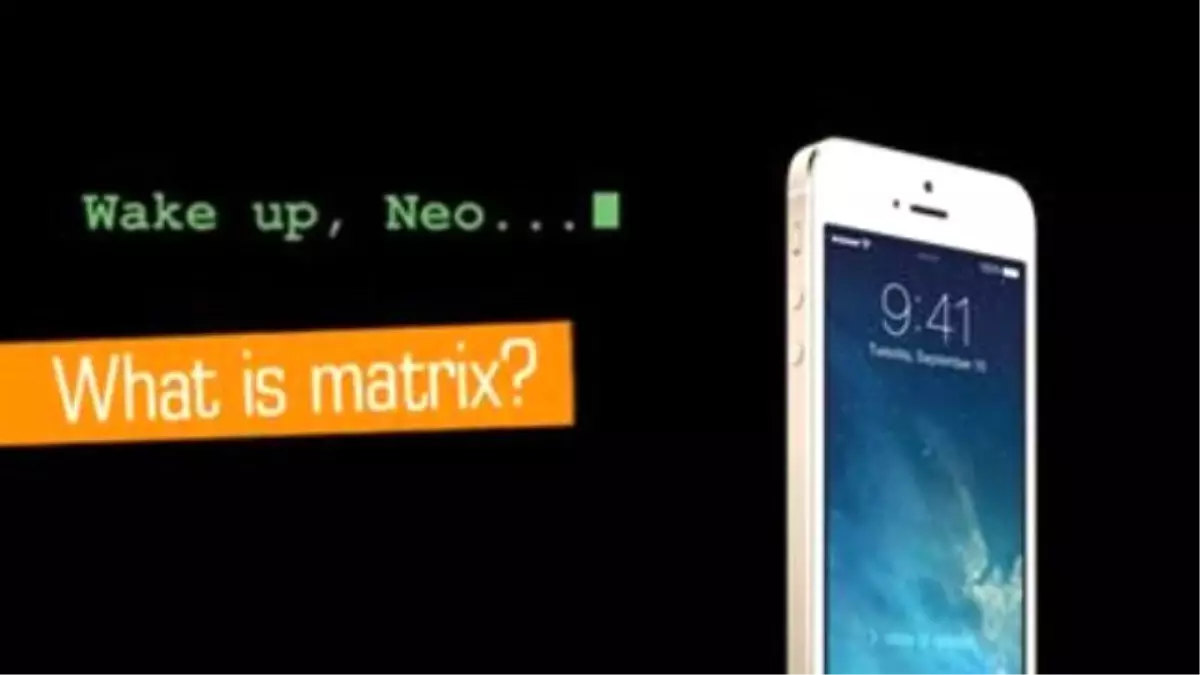 İphone Kilit Ekranında Matrix Efekti