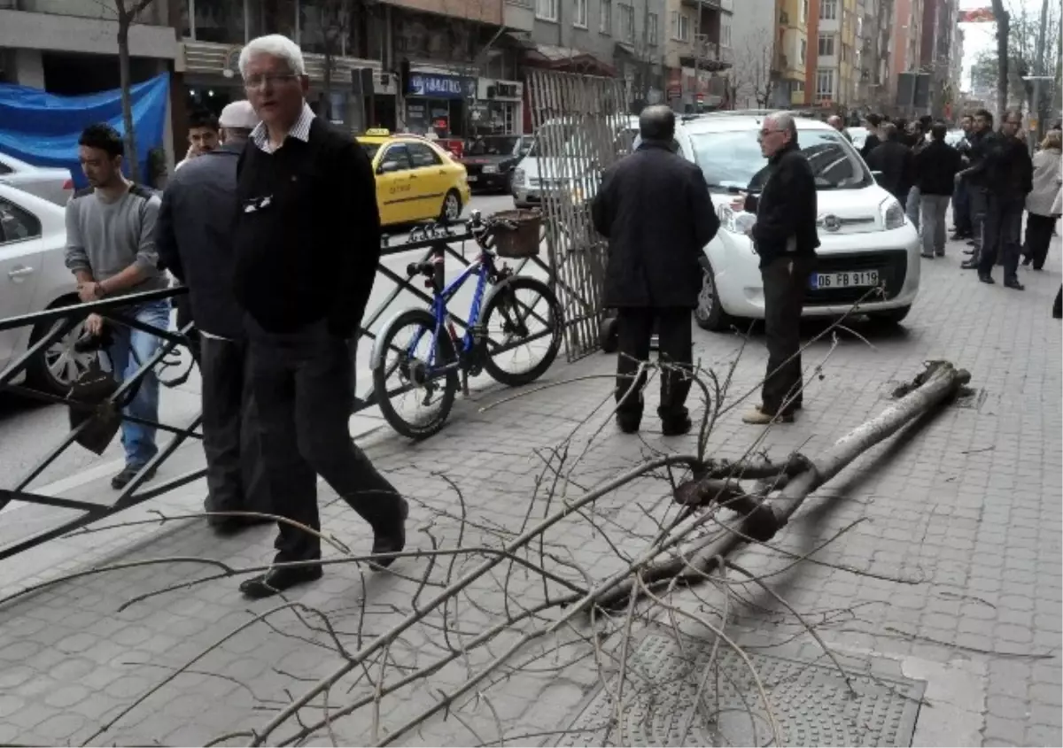 Kaldırıma Çıkan Araç Vatandaşı Yaraladı