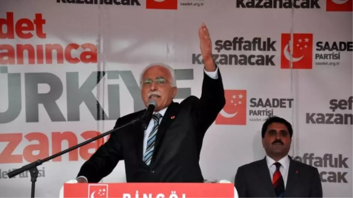 Saadet Partisi Genel Başkanı Kamalak, Bingöl\'de