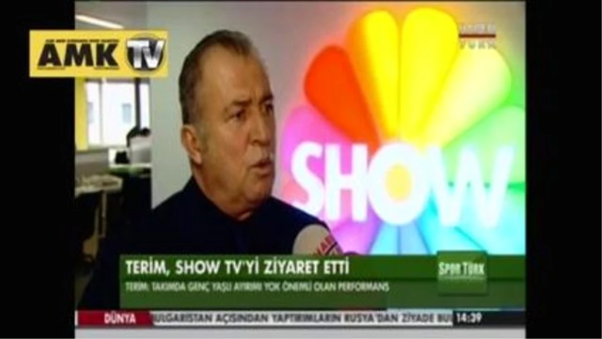 Fatih Terim Show Tv\'yi Ziyaret Etti