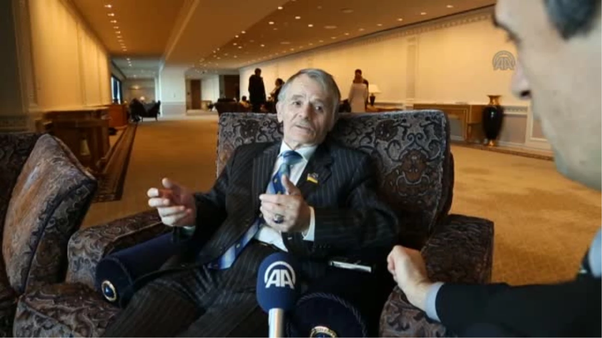 Kırım Tatar Türklerinin lideri Kırımoğlu BM\'de konuştu