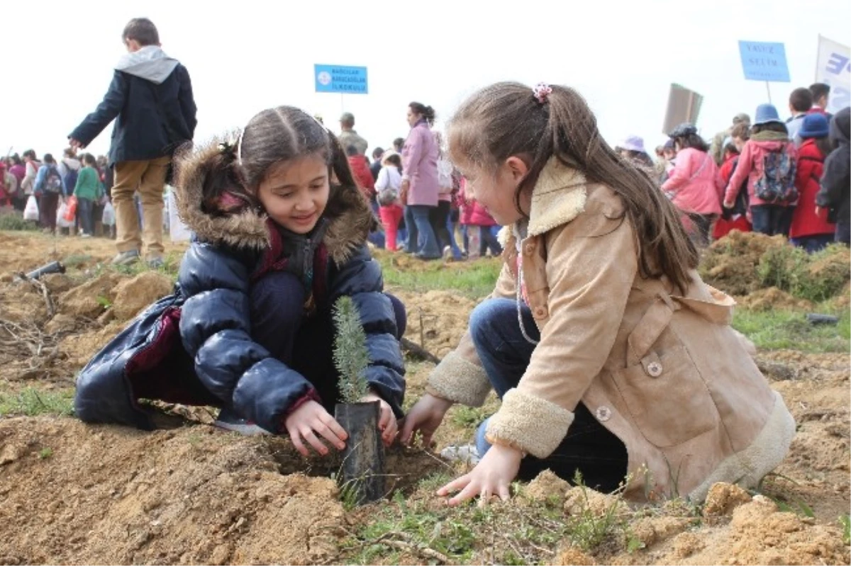 Öğrenciler Diktikleri Fidanları Mehmetçiğe Emanet Etti