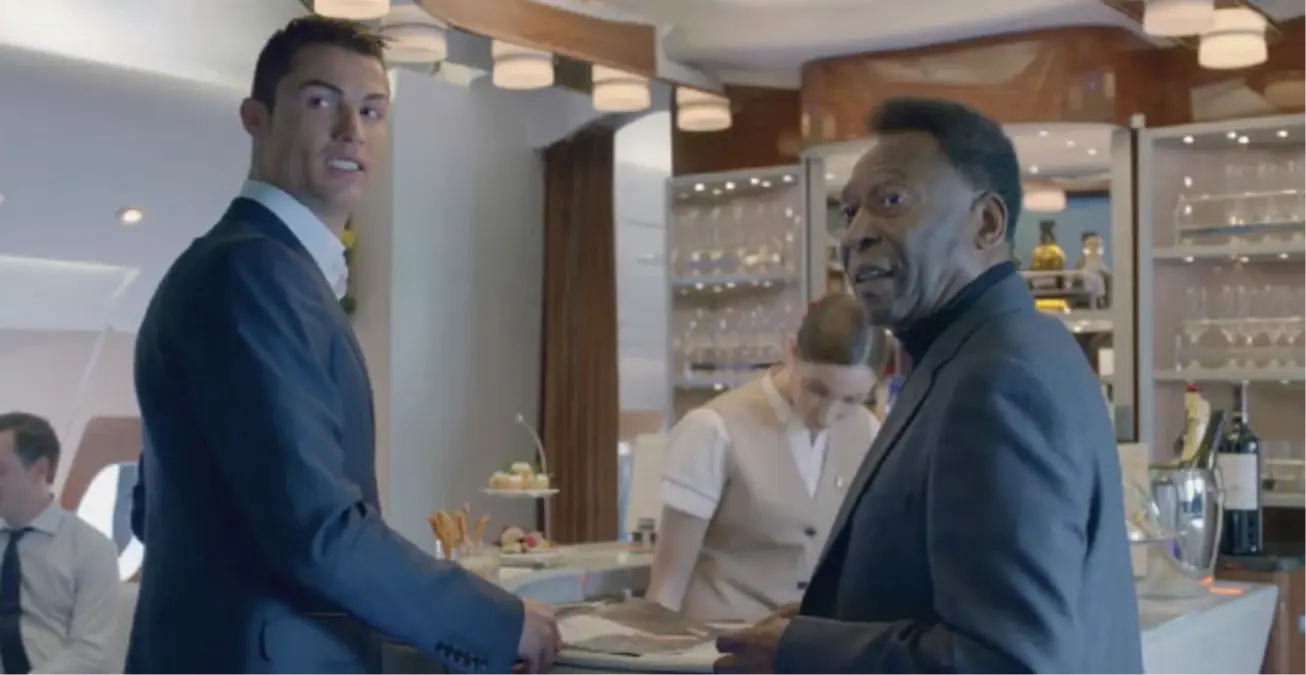 Ronaldo Ve Pele Aynı Reklamda