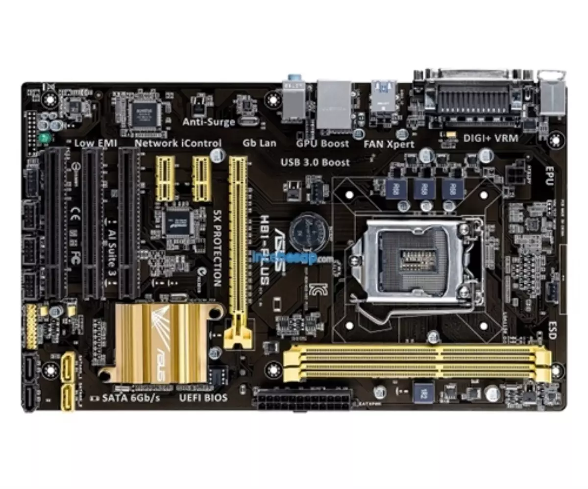 Asus H81-Plus H81 Ddr3 Sata3 Glan Usb3 1150p 16x