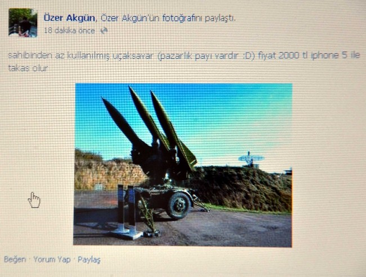 Bit Pazarında İkinci El Uçaksavar Satışı