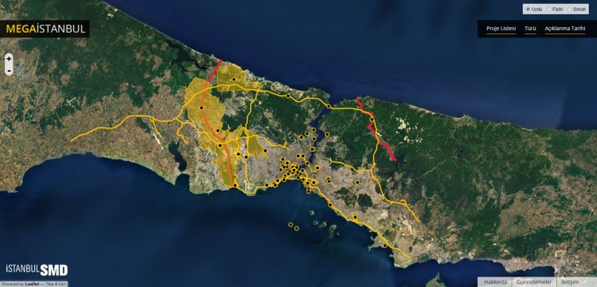 İstanbul\'un Mega Projeleri İnternette