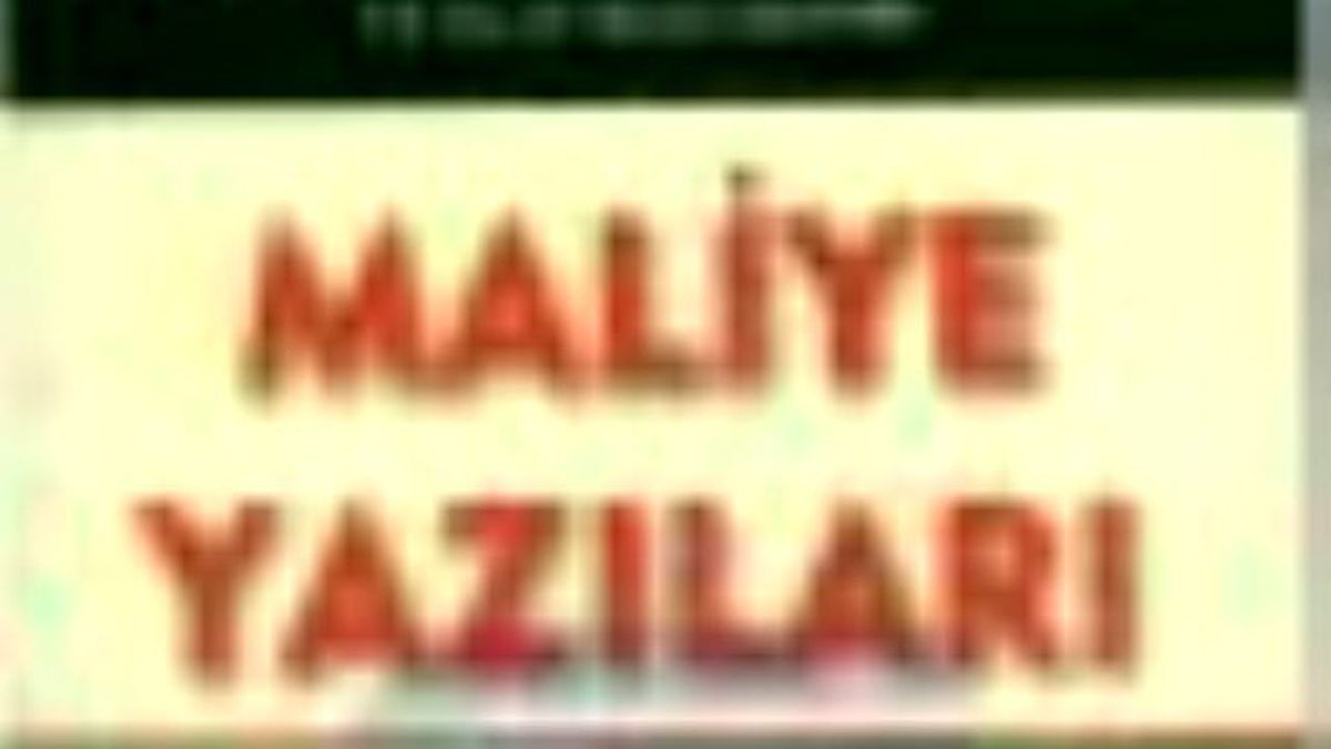 Maliye Yazıları Kitabı Çıktı