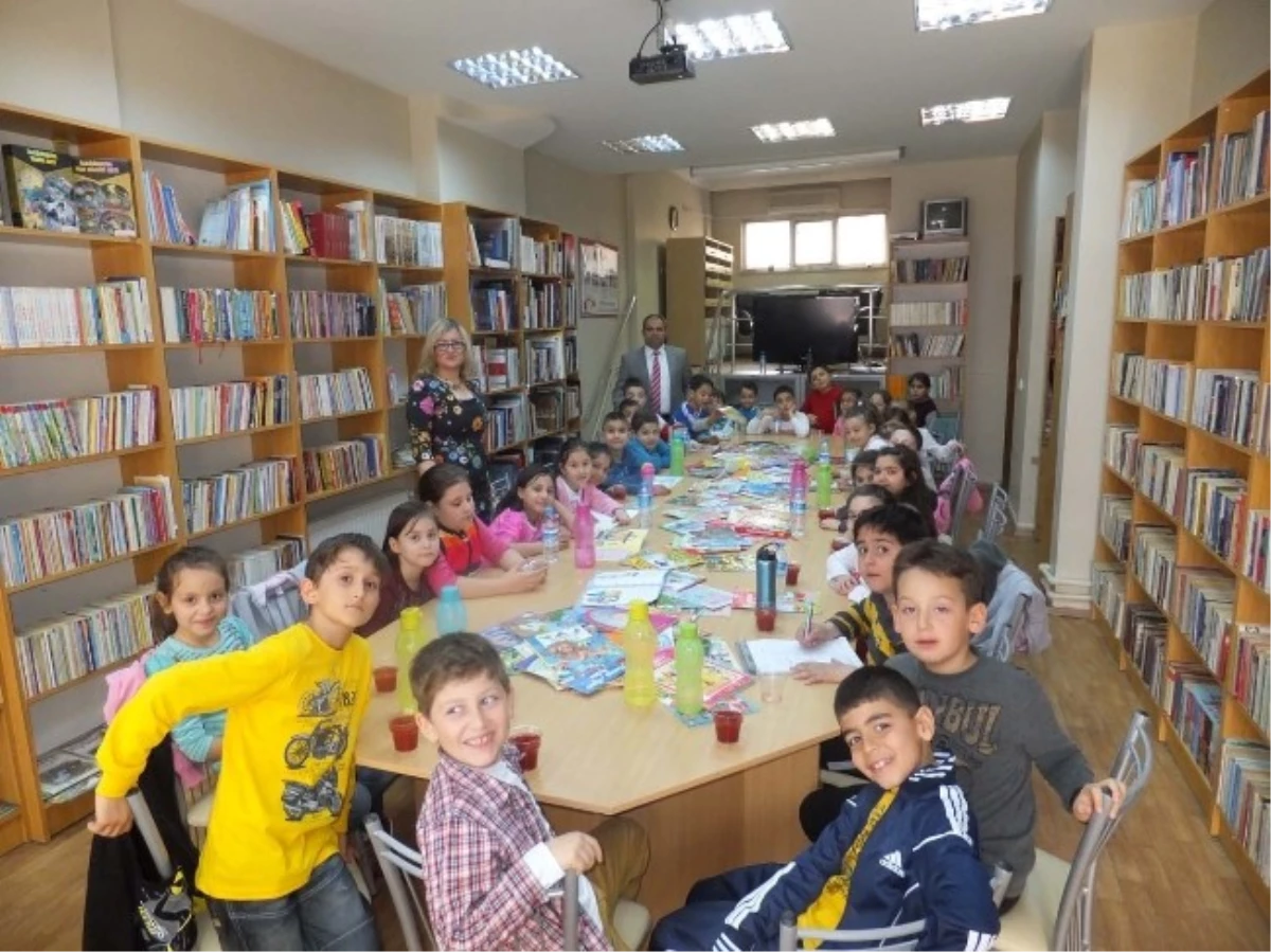 Minik Öğrenciler Barbaros Kütüphanesini Ziyaret Etti
