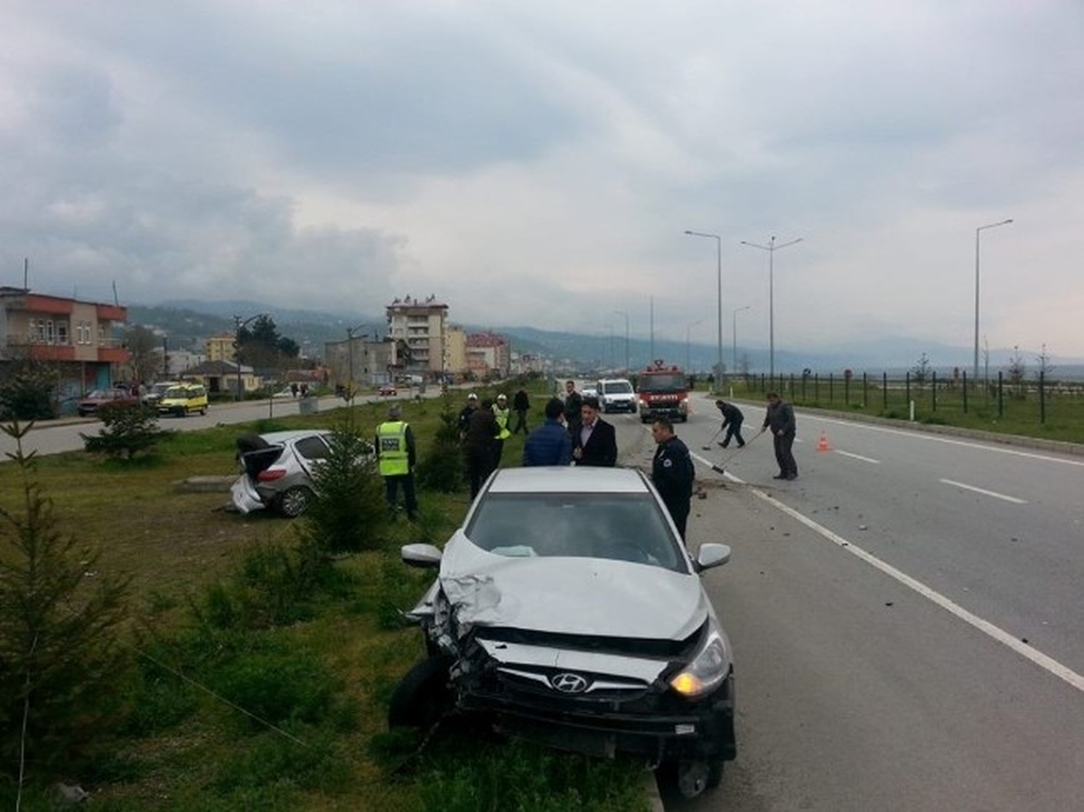 Giresun\'da Trafik Kazası: 1 Yaralı