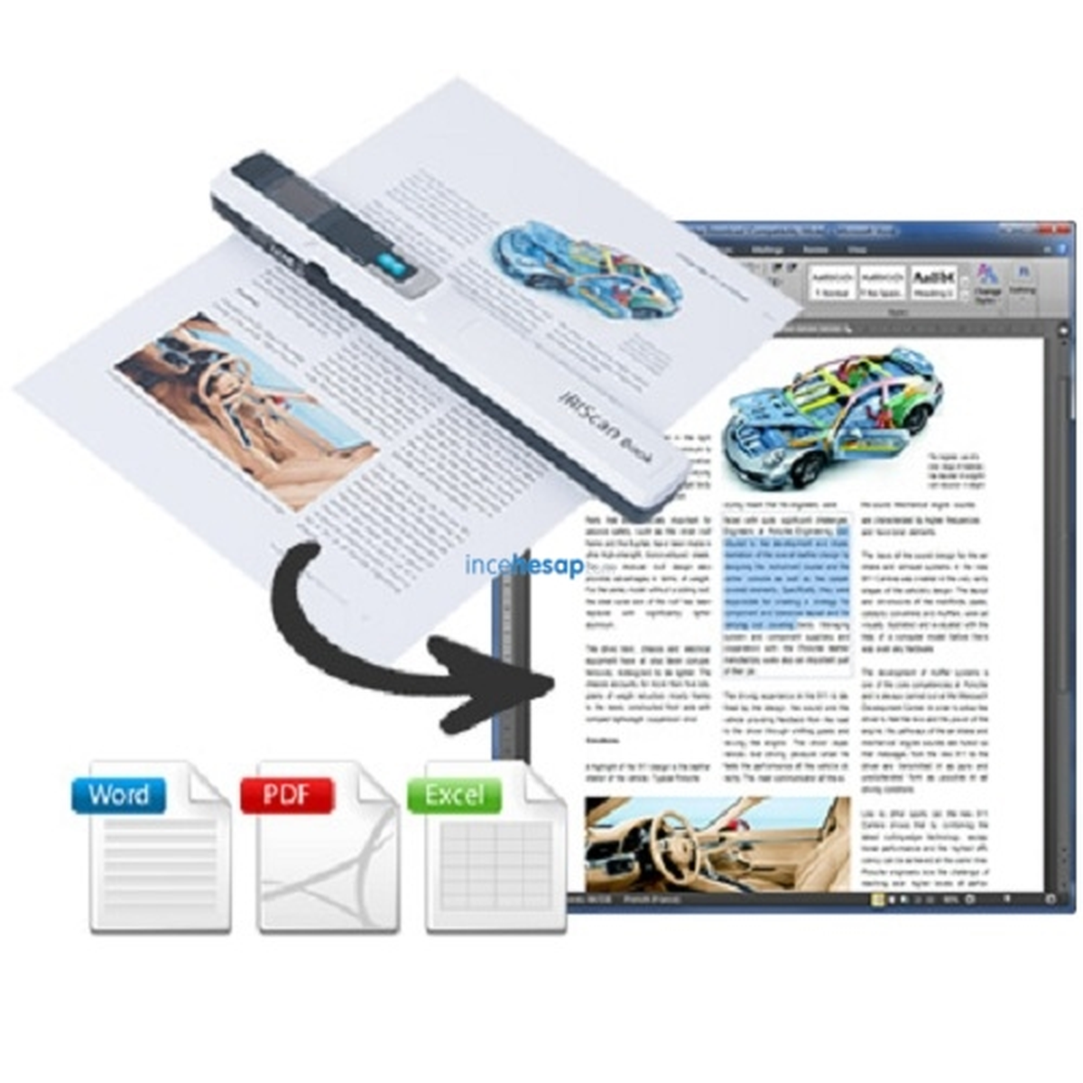 IRIScan Book 3 Mobil Tarayıcı Genel Özellikleri