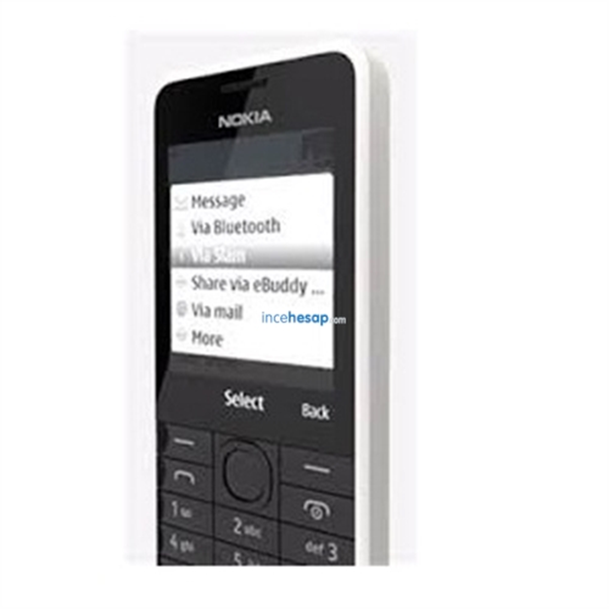 Nokia 301 Beyaz Cep Telefonu