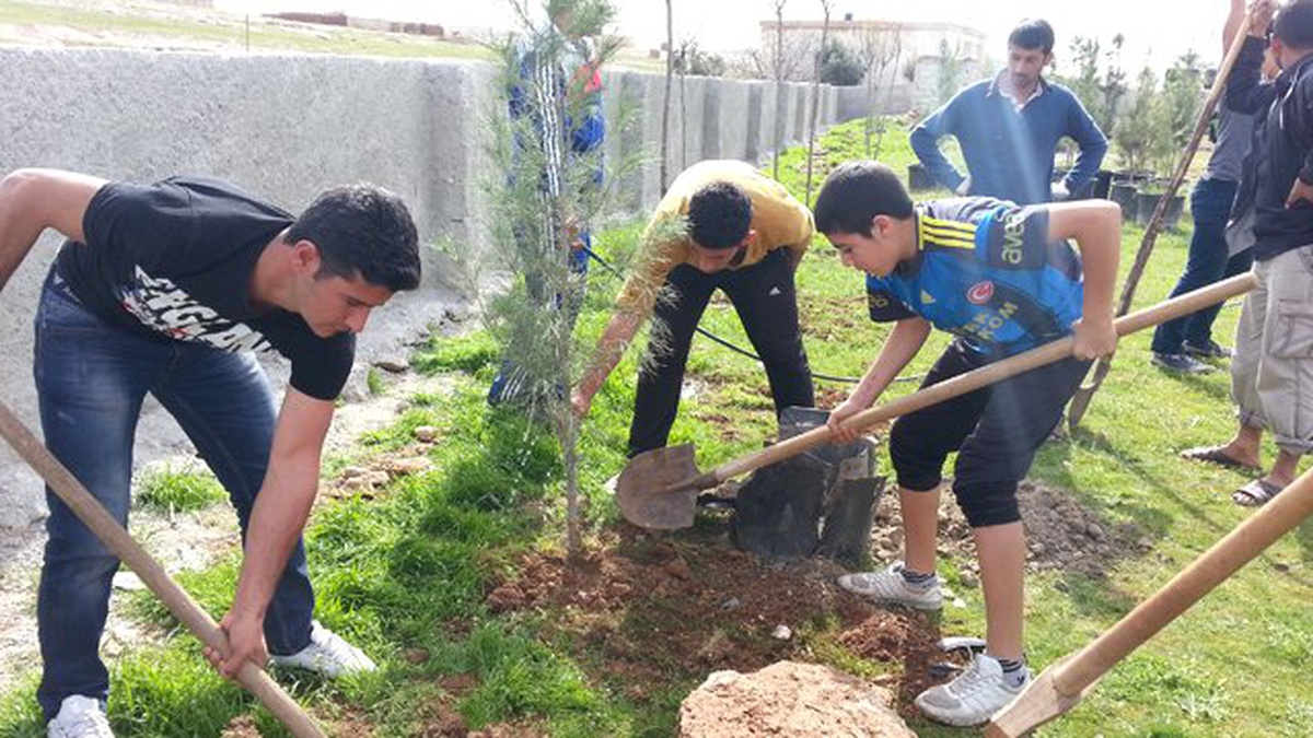 Şanlıurfa Spor Lisesi, Köy Okullarını Yeşillendiriyor