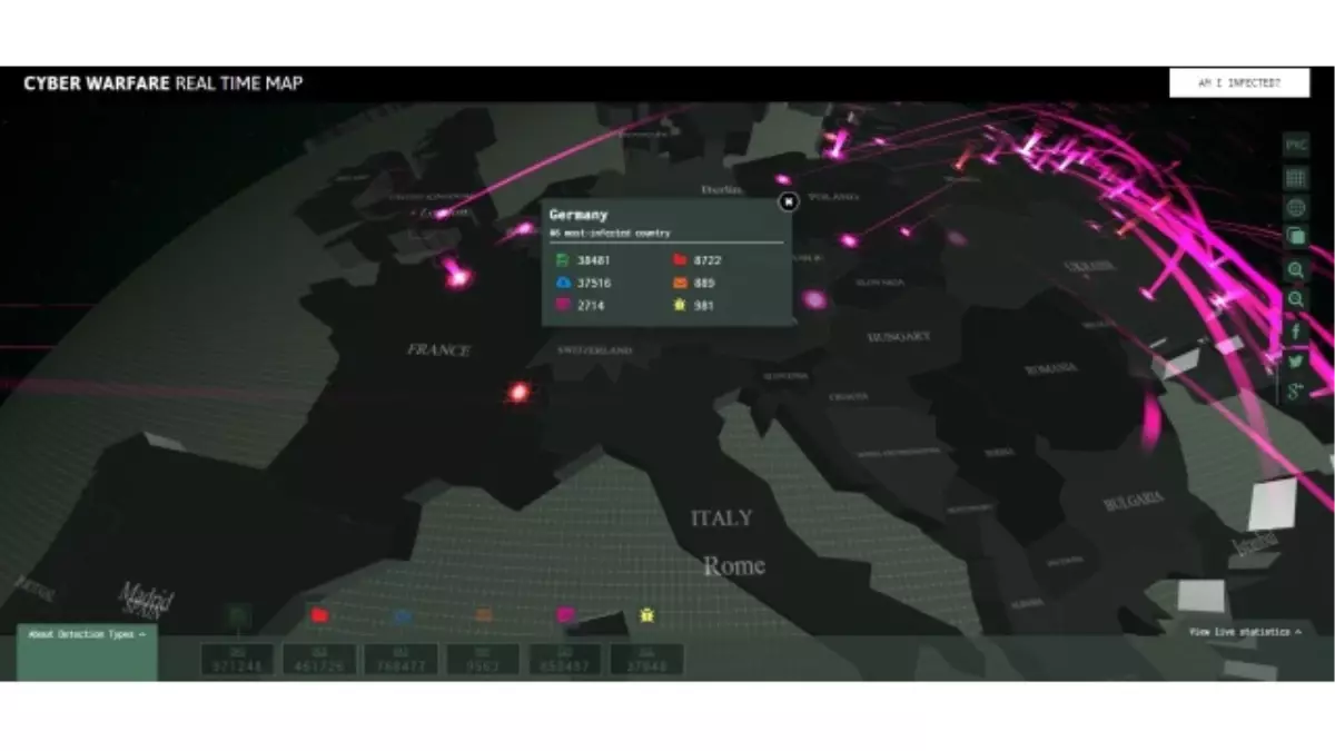 Kaspersky Lab Gerçek Zamanlı "Siber Tehdit İnteraktif Harita"yı Çıkardı