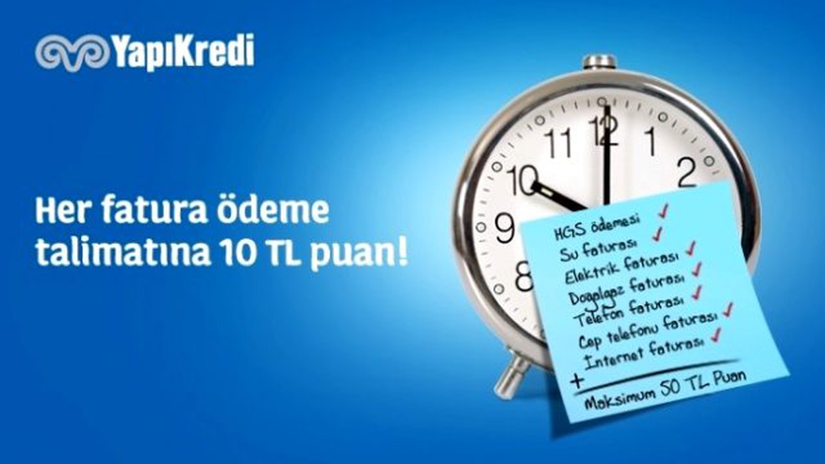 Yapı Kredi\'den Otomatik Ödeme Talimatı Verenler Kazançlı Çıkıyor