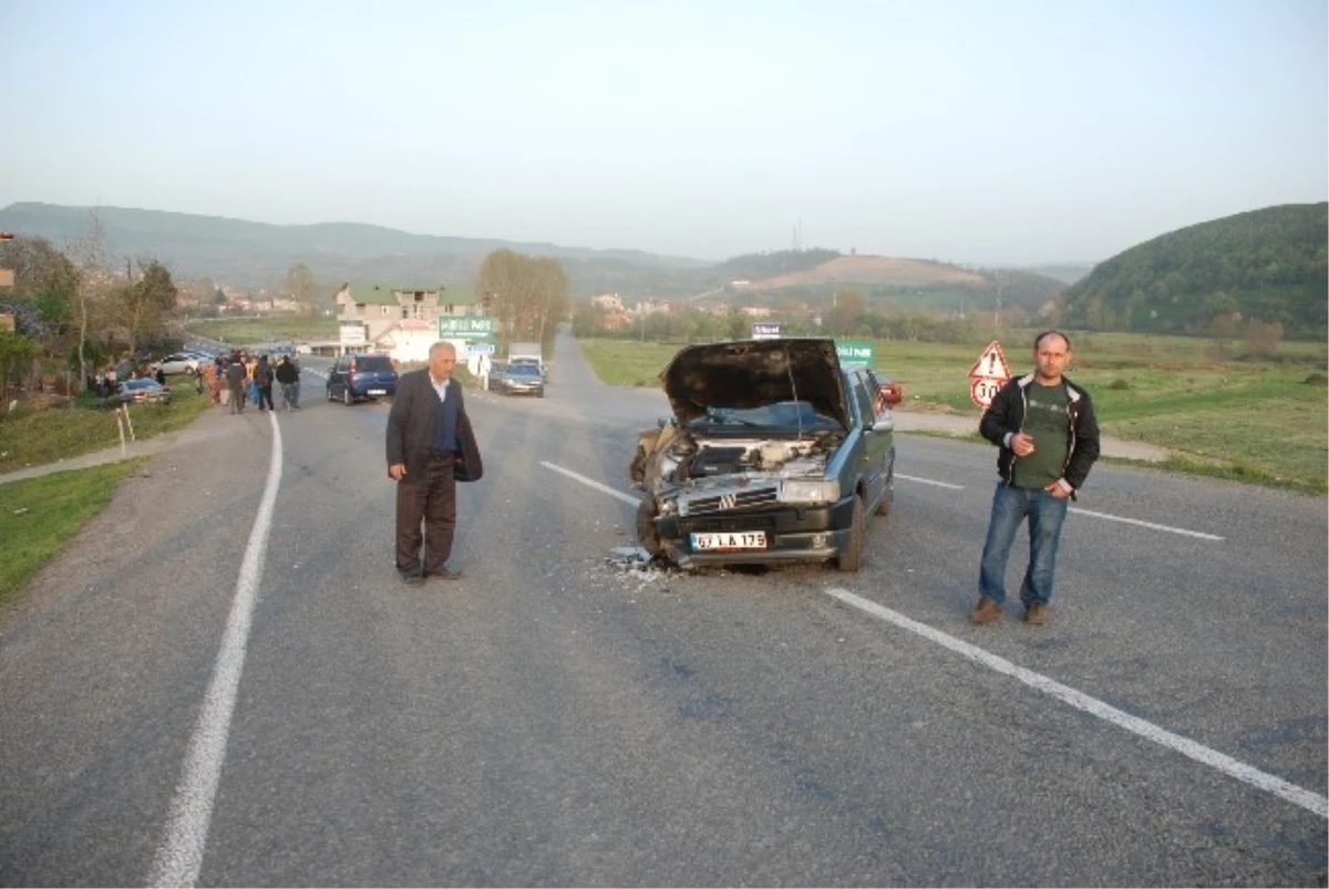 Kdz. Ereğli\'de Trafik Kazası: 1 Yaralı