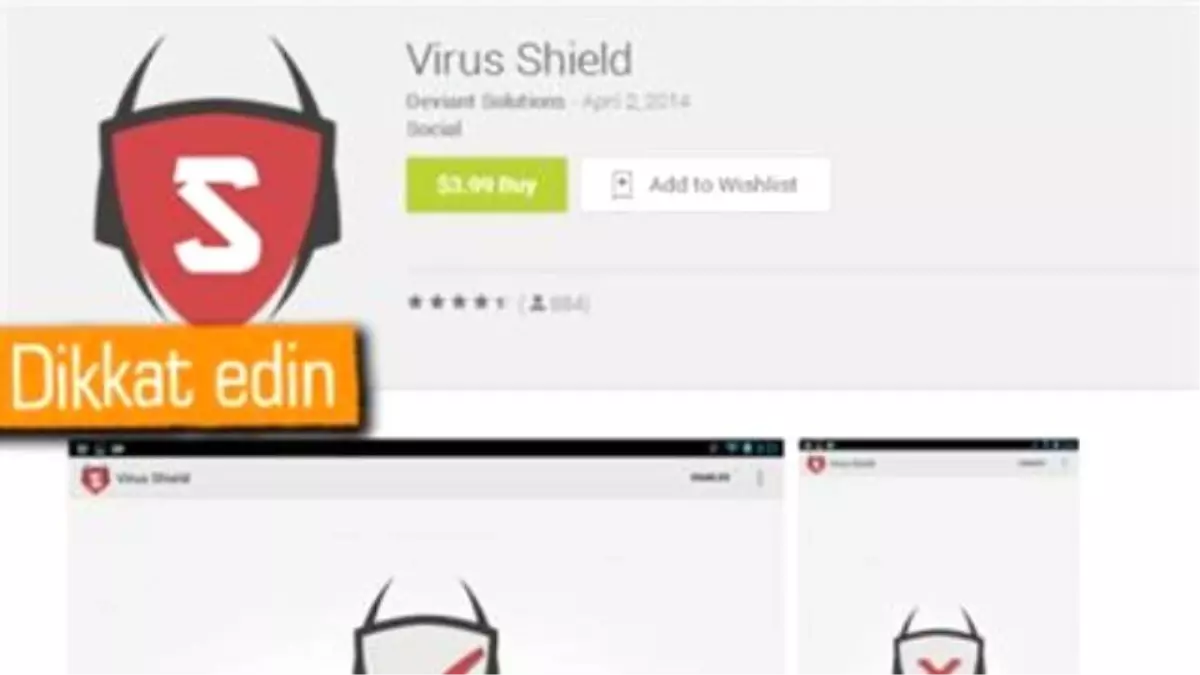 Android\'e Virus Shield\'i Sakın Kurmayın