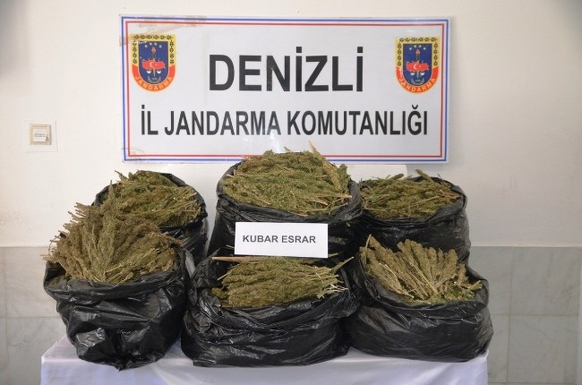 Denizli\'de 40 Kilo Kubar Esrar Ele Geçirildi
