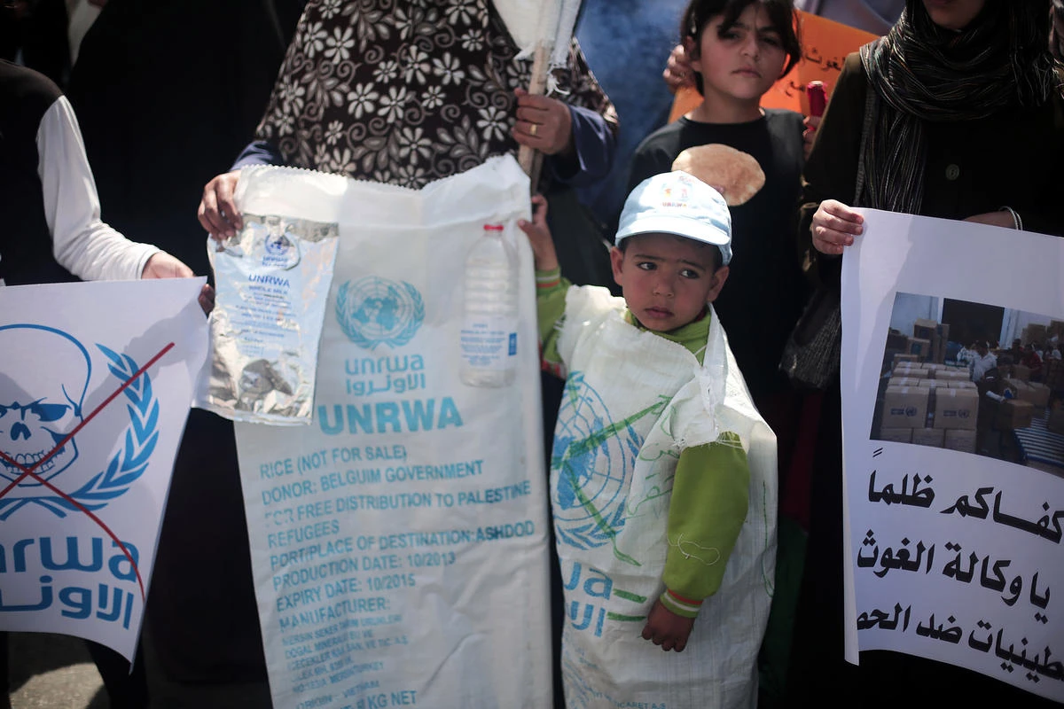 Filistinli Kadınlardan Unrwa\'yı Protesto