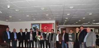 Nazilli Belediyespor Yönetimi, Onursal Başkan Alıcık'ı Tebrik Etti