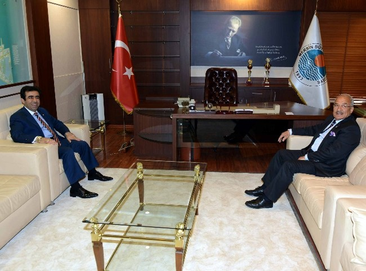 Mersin Valisi Güzeloğlu\'ndan Başkan Kocamaz\'a Ziyaret
