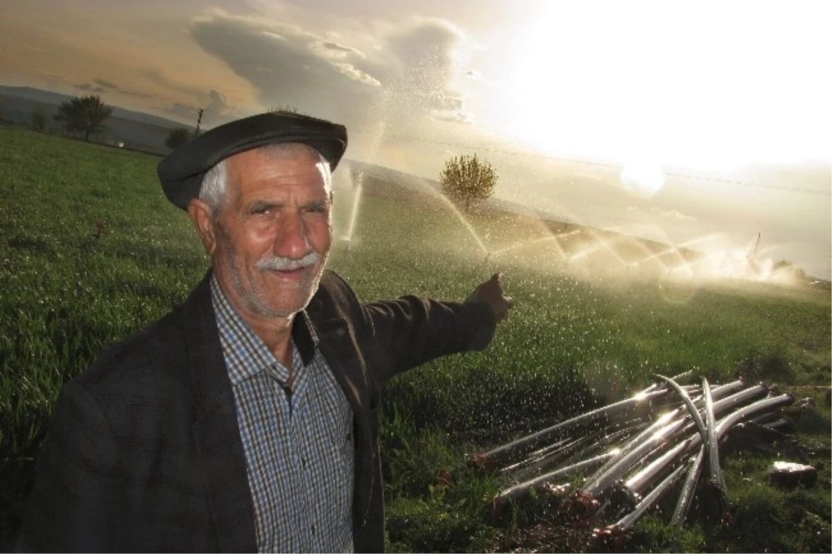 Arban Ovasında Hububat Ekili Alanlar Sulanmaya Başlandı