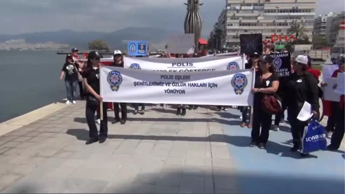 Polis Eşleri Özlük Hakları İçin Yürüdü