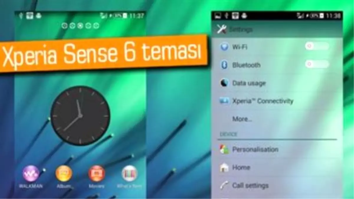 Sense 6 Arayüzü Sony Xperia Cihazlarında