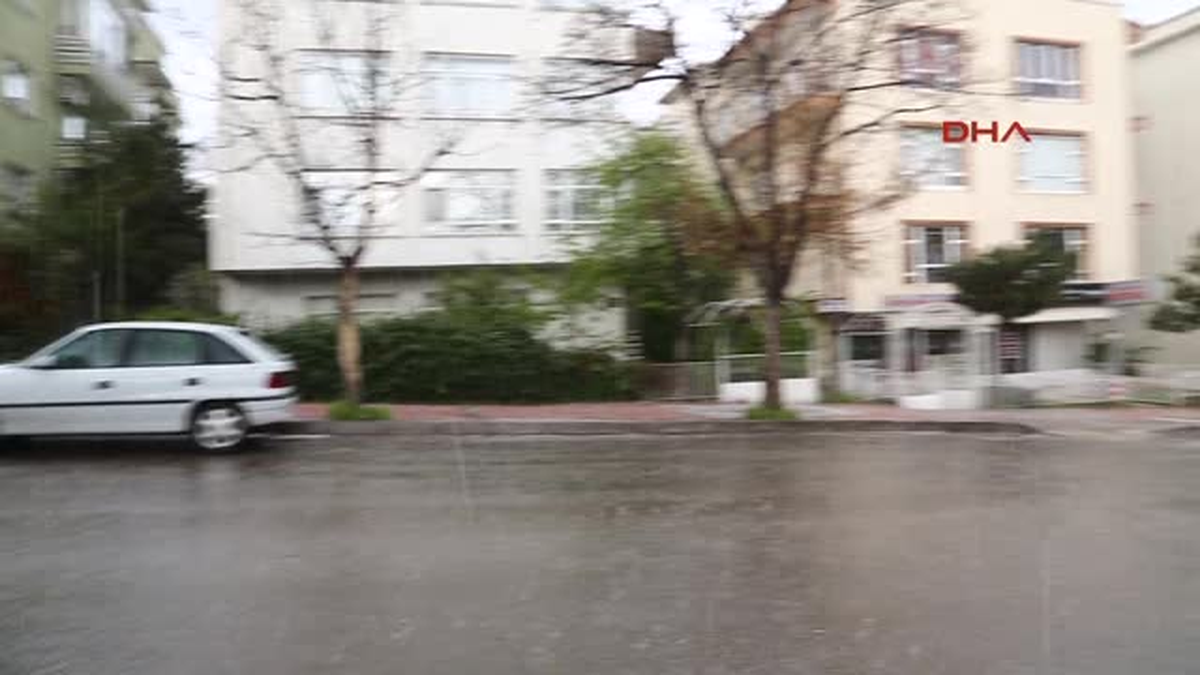 Ankara\'da Dolu Yağışı Etkili Oldu