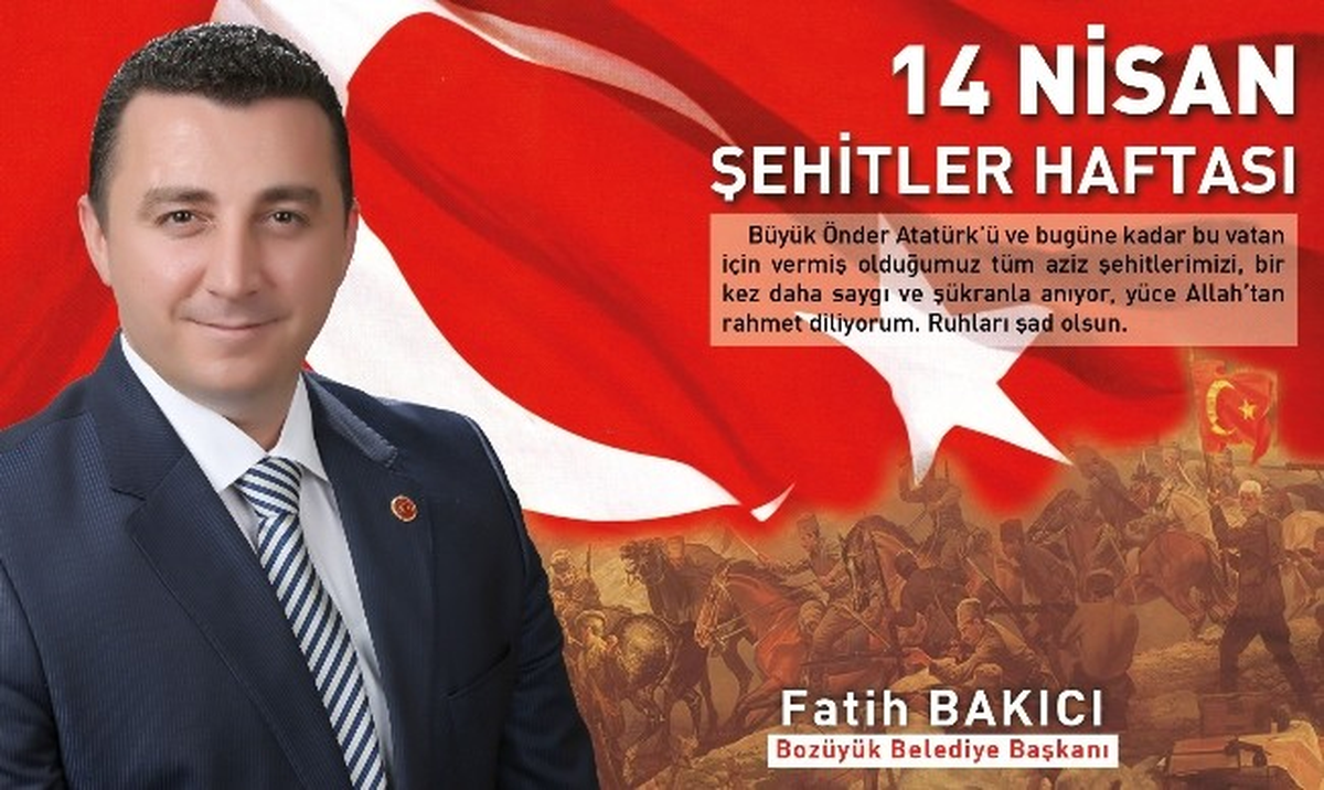 Başkan Bakıcı\'nın 14 Nisan Şehitler Haftası Mesajı