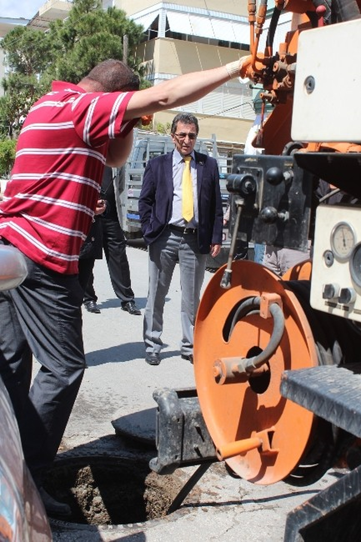 Başkan Kamil Saka, Çalışmaları Denetliyor