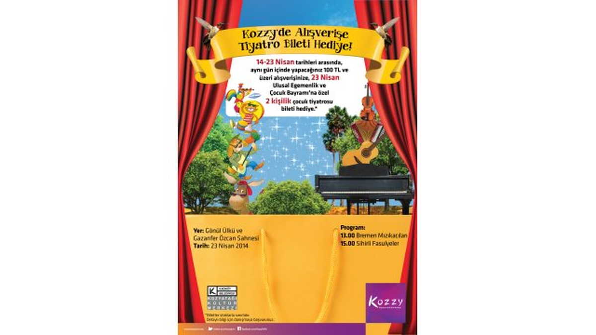 23 Nisan\'da Kozzy\'den Çocuklara, Tiyatro Şenliği