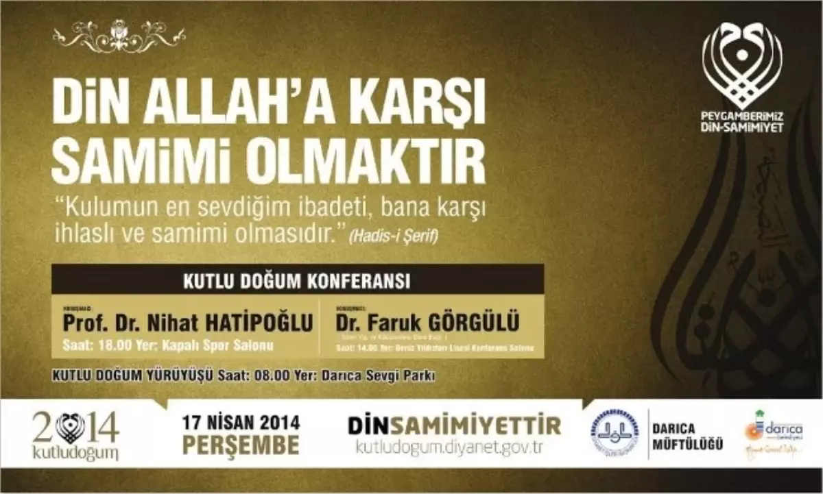 Darıca Nihat Hatipoğlu\'nu Ağırlayacak