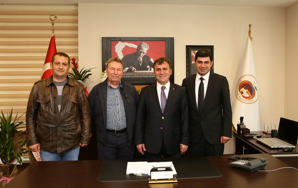 Gümüştaş Madencilik\'ten Başkan Çimen\'e Hayırlı Olsun Ziyareti