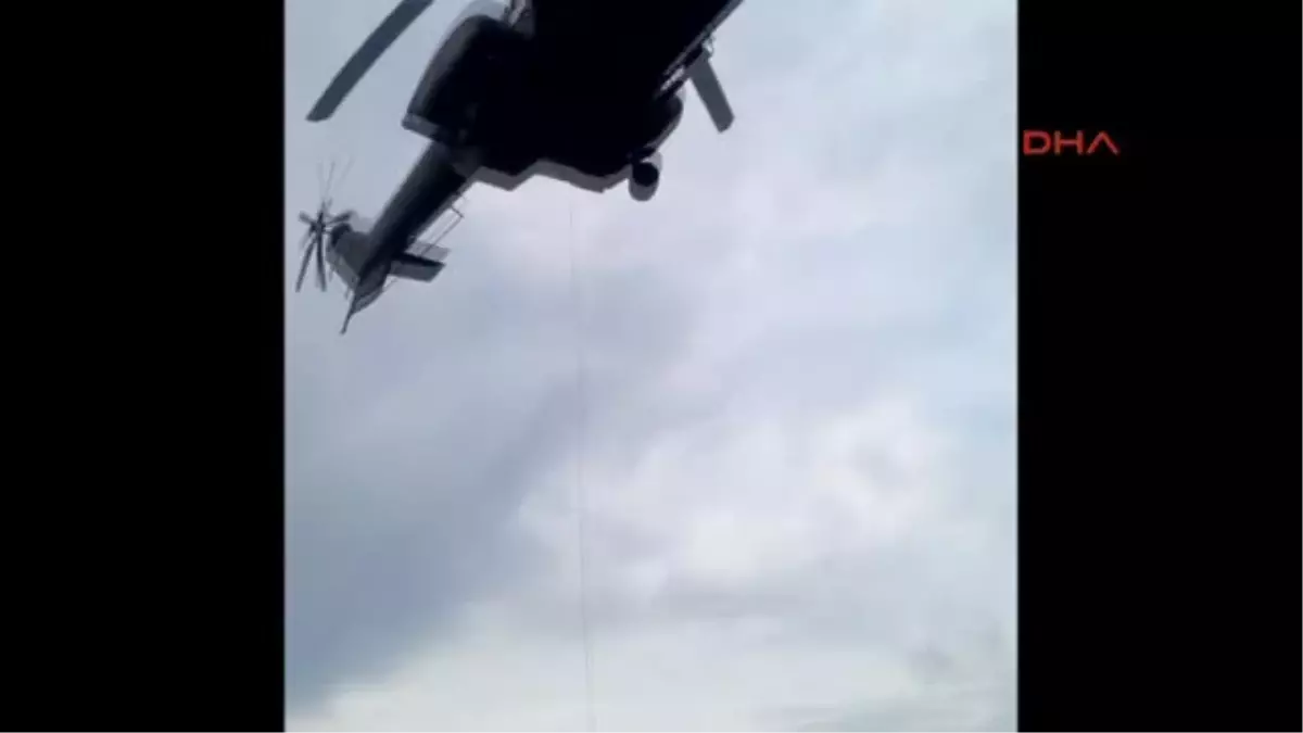 Kayalıklardan Düşen Çoban Helikopterle Kurtarıldı