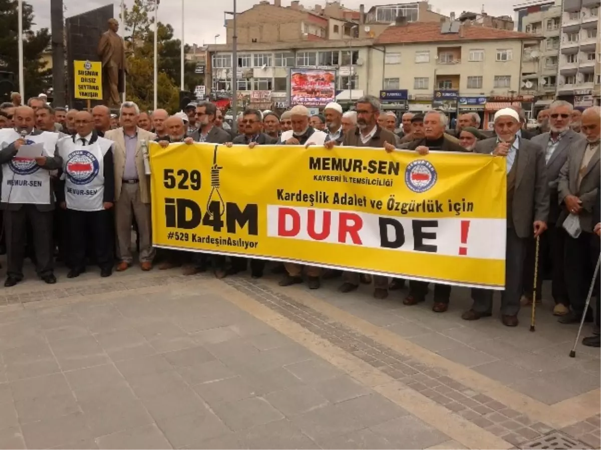 Mısır\'daki İdam Kararı Develi\'de Protesto Edildi