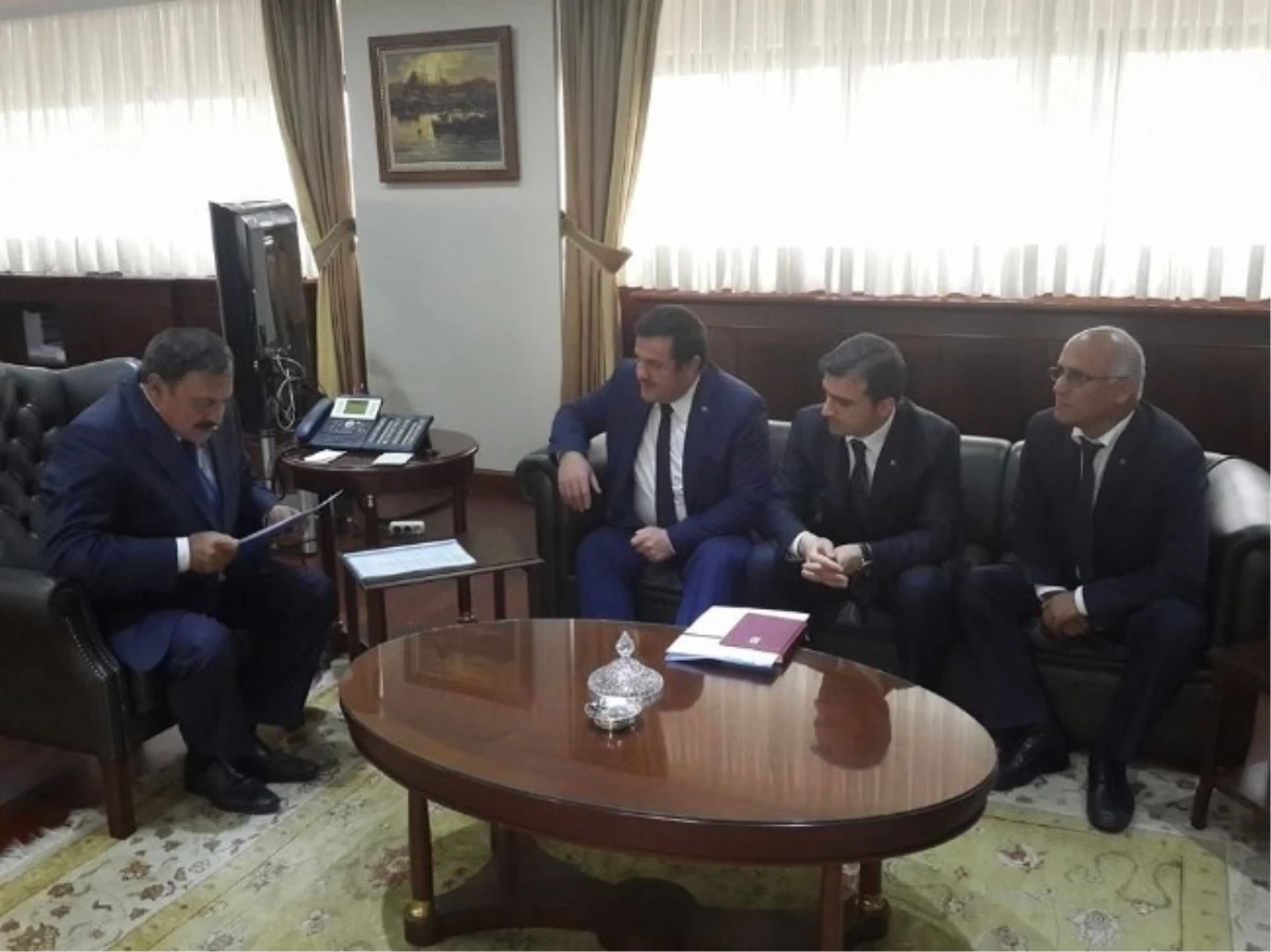 Başkan Yemenici ve Milletvekili Çakır ile Bakan Eroğlu\'nu Ziyaret Etti