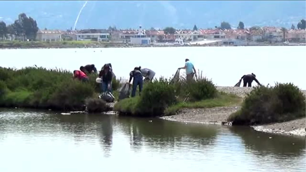 Fethiye\'deki Çalış Kuş Cenneti\'nde çevre temizliği yapıldı -